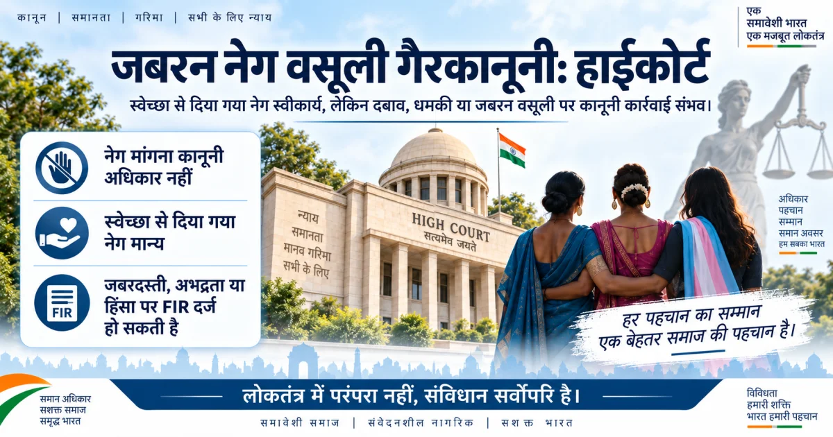 नेग की जबरन वसूली नहीं कर सकेंगे किन्नर-हाईकोर्ट