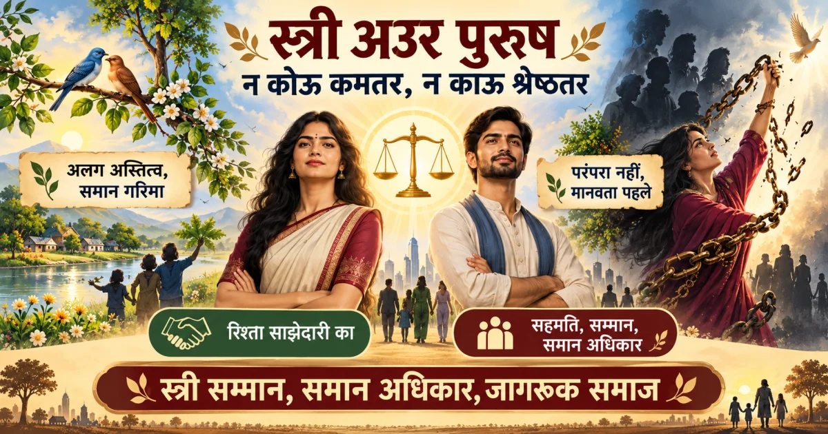 स्त्री बनाम पुरूष