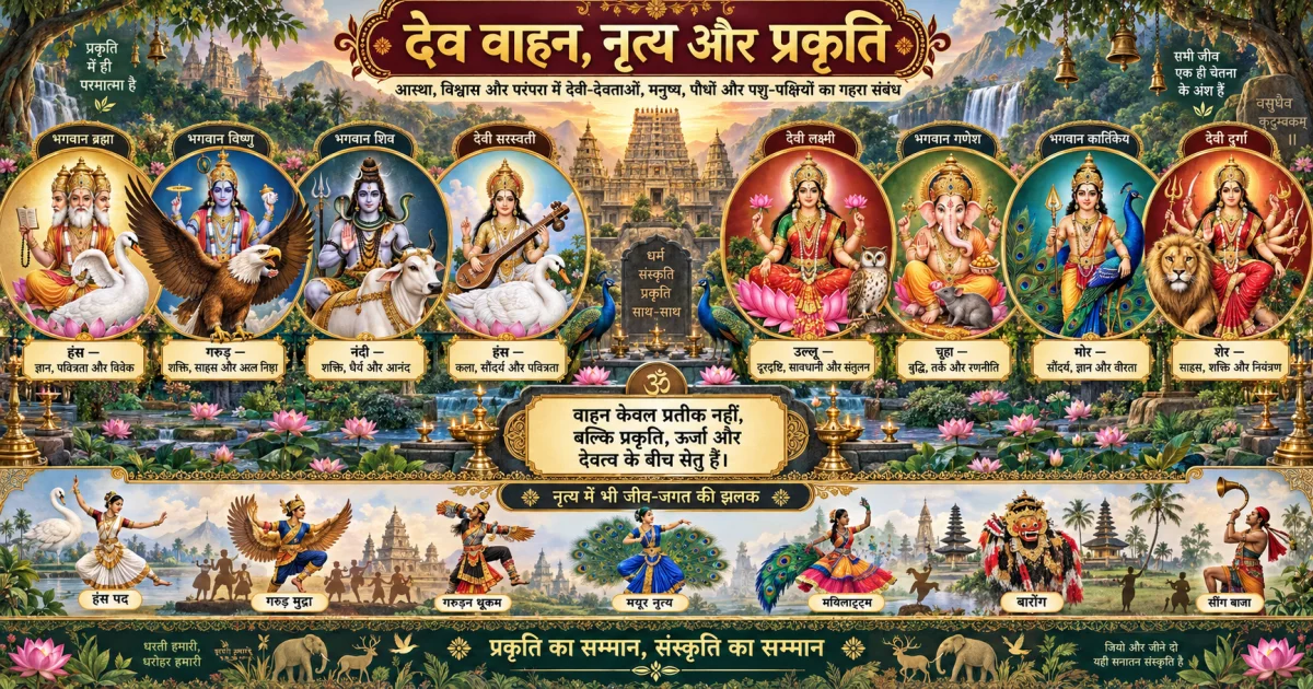 नृत्य  द्वारा उठाया  जाता है - देवी-देवताओं के वाहन से जुड़े रहस्य से पर्दा