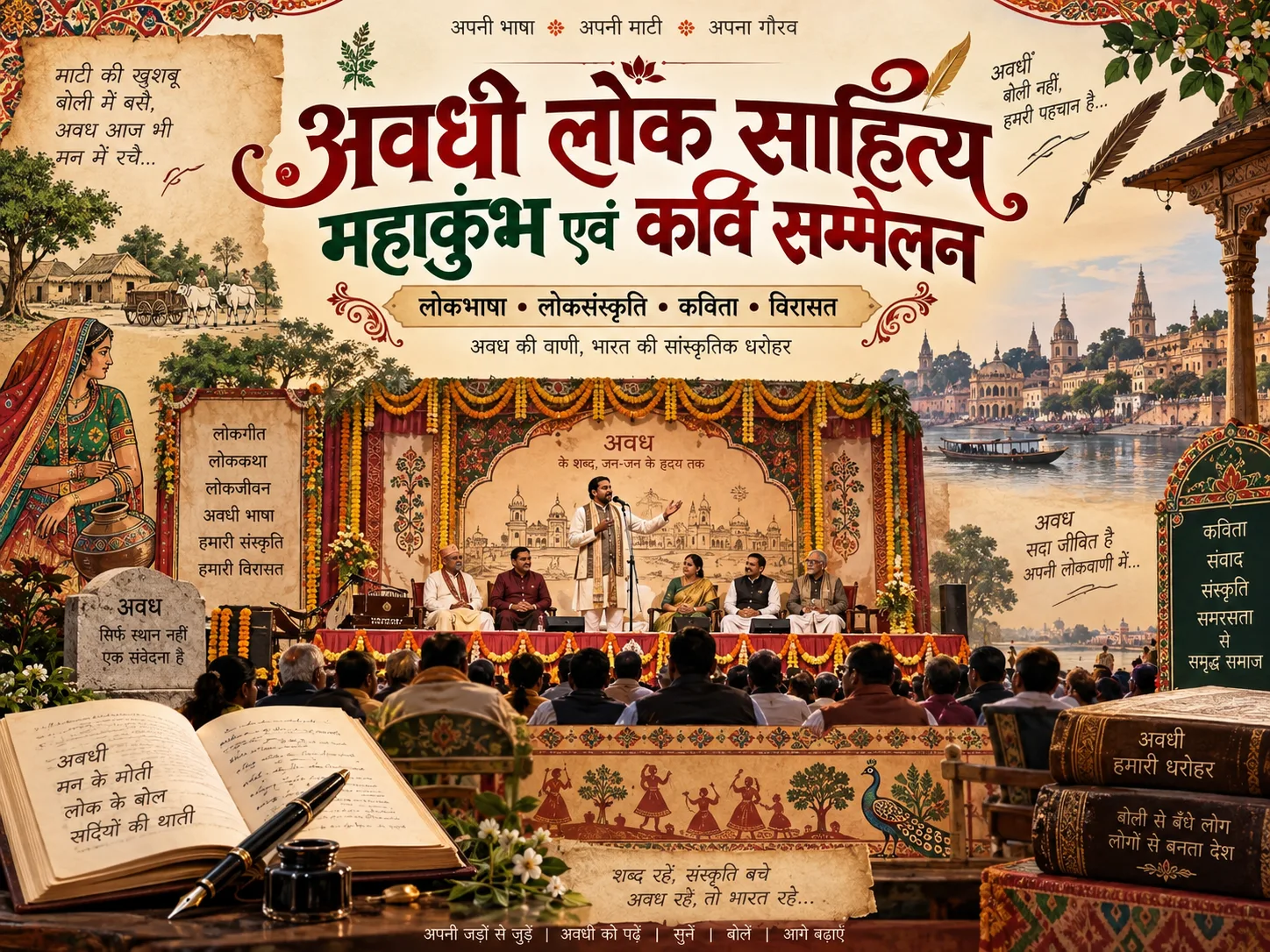 अवधी लोक साहित्य महाकुंभ एवं कवि सम्मेलन